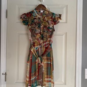 Twenty- One Plaid Ruffle Dress